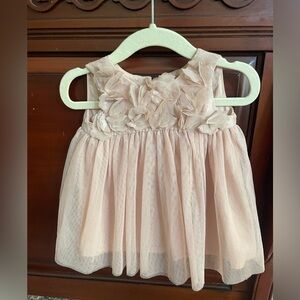 Baby gap 0-3 months blush/tan dress. My daughter wore to a wedding. EUC